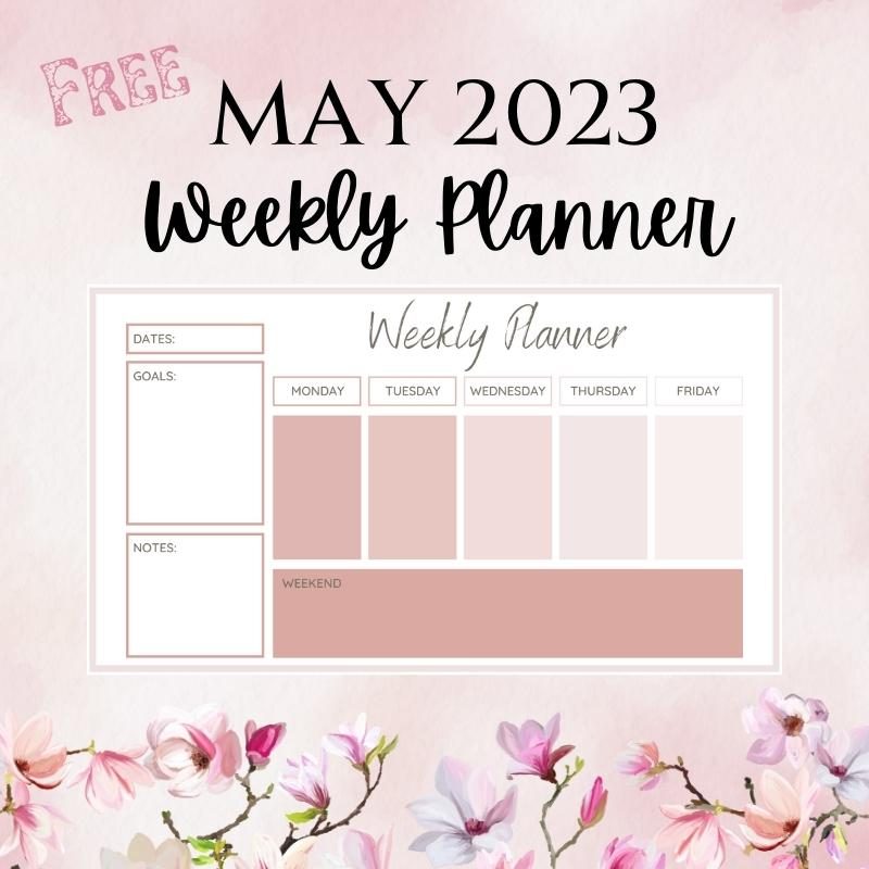 Free Downloadable Weekly Planner