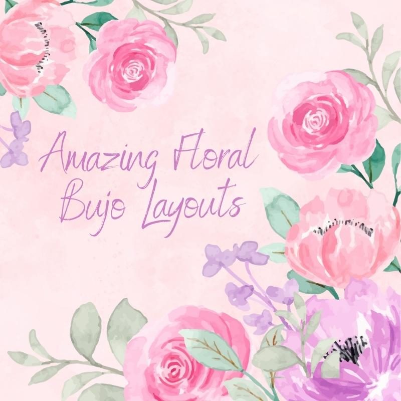 Create Beautiful Bullet Journal Layouts Using Floral Washi Tape