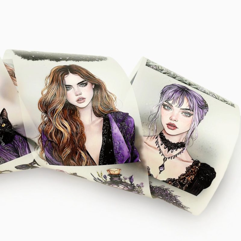 Purple Witch PET Washi Tape