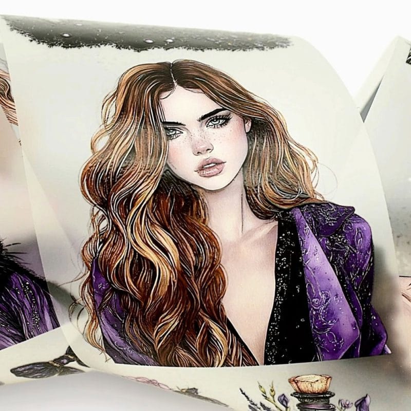 Purple Witch PET Washi Tape