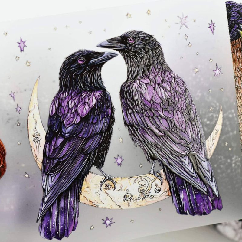 Purple Witch PET Washi Tape