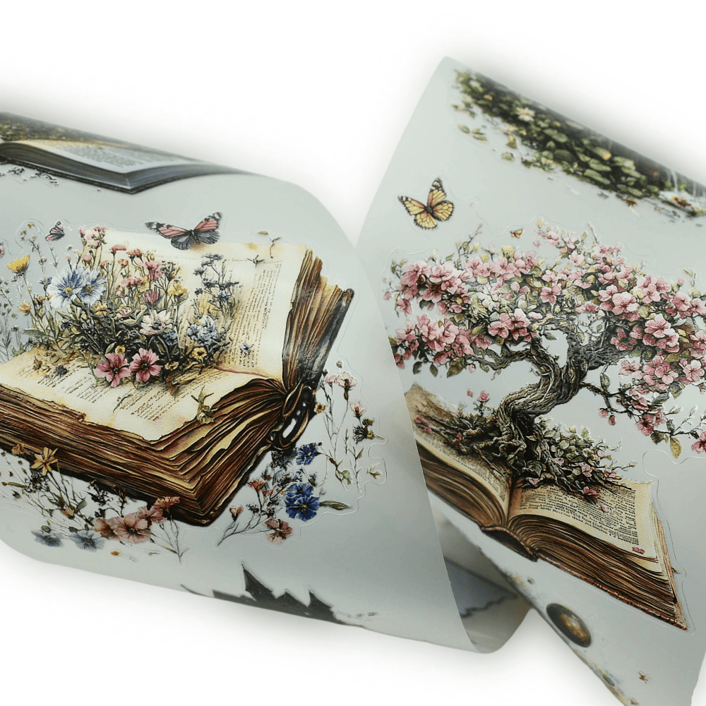 fantasy library stickers